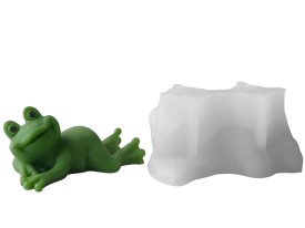 Molde silicona ranita acostada